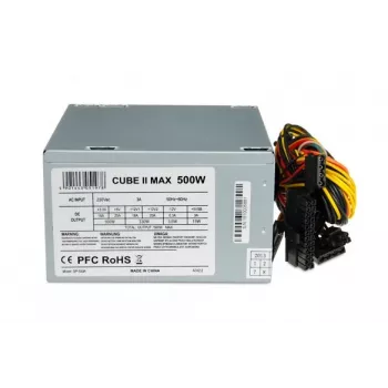 IBOX Cube Ii zasilacz Unit 500 W 20+4 Pin ATX ATX Srebrny