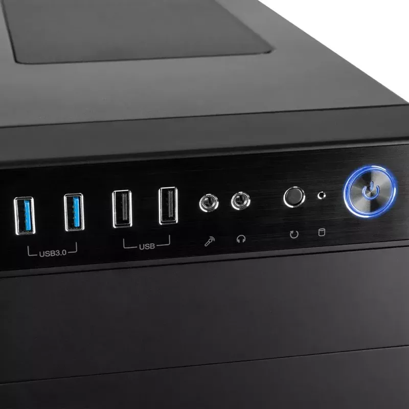 Obudowa PC MODECOM Oberon Pro Midi Tower — Czarna, ATX/ITX/Micro ATX, szkło hartowane, GPU do 395 mm