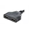 Kabel HDMI Gembird DSP-2PH4-04 — męski HDMI Typ A do 2× żeński HDMI Typ A, czarny, proste wtyki