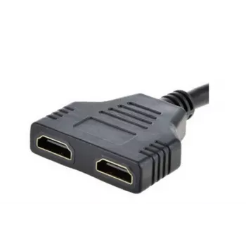 Kabel HDMI Gembird DSP-2PH4-04 — męski HDMI Typ A do 2× żeński HDMI Typ A, czarny, proste wtyki