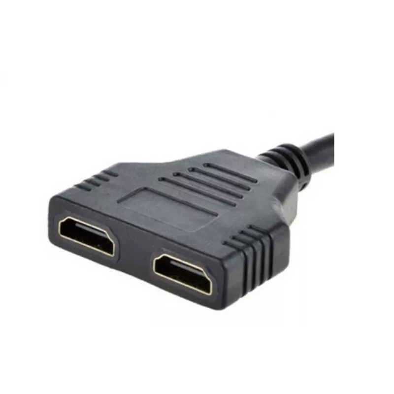 Kabel HDMI Gembird DSP-2PH4-04 — męski HDMI Typ A do 2× żeński HDMI Typ A, czarny, proste wtyki