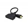 Kabel HDMI Gembird DSP-2PH4-04 — męski HDMI Typ A do 2× żeński HDMI Typ A, czarny, proste wtyki