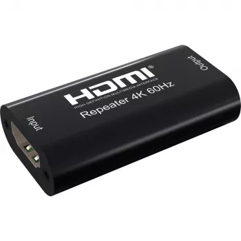 Wzmacniacz AV TECHLY IDATA-HDMI2-RIP4KT — HDMI 2.0, HDCP 2.2, 4096×2160, maks. odległość 40 m, czarny