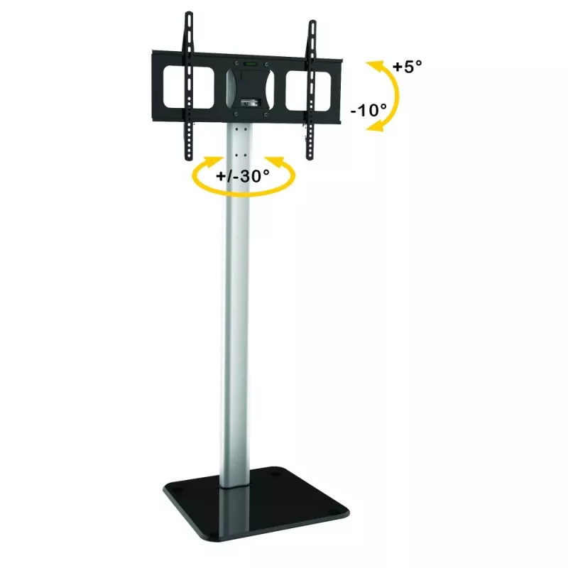 Techly ICA-TR11 TV mount/stand 177.8 cm (70 inch) Czarny, srebrny