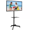 Techly Trolley Floor Stand LCD/LED/Plasma 23 inch-55 inch, 58.4 cm (23 inch), 139.7 cm (55 inch), 50 x 50 mm, 400 x 400 mm, -15 - 15°, Czarny