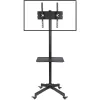Techly Trolley Floor Stand LCD/LED/Plasma 23 inch-55 inch, 58.4 cm (23 inch), 139.7 cm (55 inch), 50 x 50 mm, 400 x 400 mm, -15 - 15°, Czarny