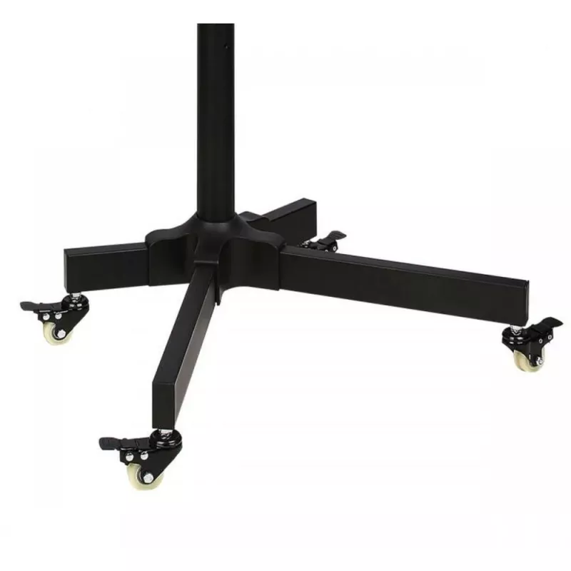 Techly Trolley Floor Stand LCD/LED/Plasma 23 inch-55 inch, 58.4 cm (23 inch), 139.7 cm (55 inch), 50 x 50 mm, 400 x 400 mm, -15 - 15°, Czarny
