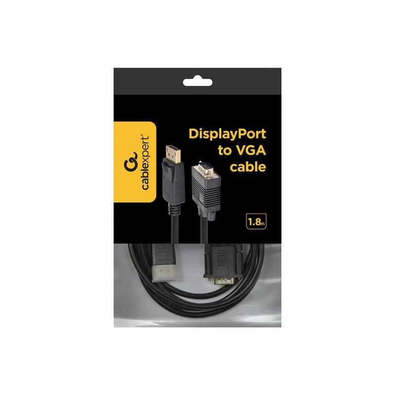 adapter kablowya GEMBIRD DisplayPort na VGA 2,0 m, czarny