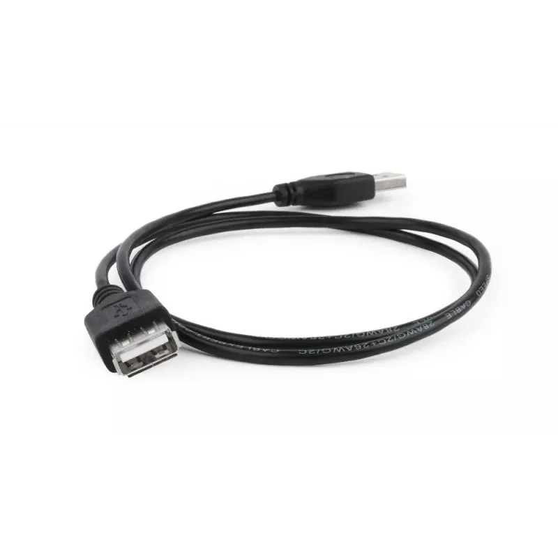 GEMBIRD Kabel przedłużający USB 2.0, 0,75 m - Czarny