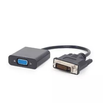 Kabel przejściówka wideo Gembird DVI-D (męski) do VGA (żeński) 0.2 m, czarny