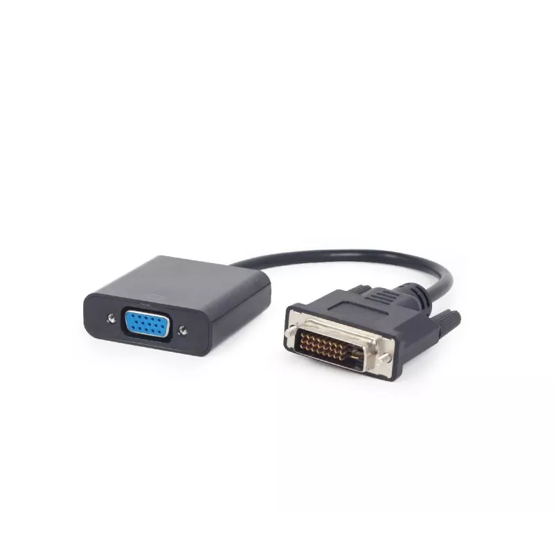 Kabel przejściówka wideo Gembird DVI-D (męski) do VGA (żeński) 0.2 m, czarny