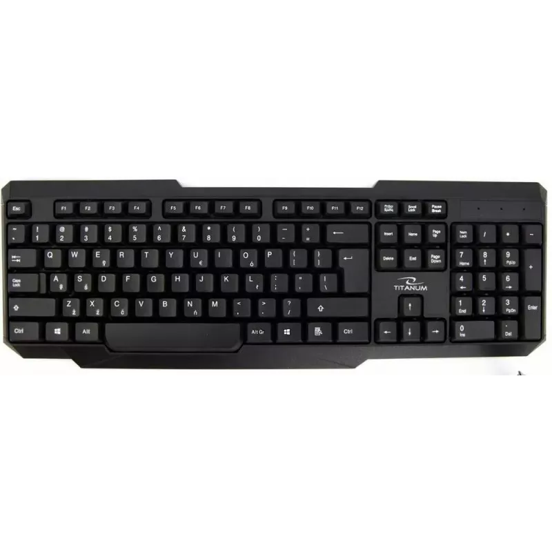 Titanum Memphis TK108 zestaw klawiatura i mysz USB, czarny