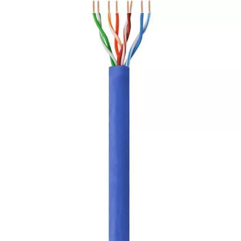 Kabel sieciowy TECHLY Cat6 U/UTP ITP6-CCA-305-BL, 305 m, 23 AWG solid, 250 MHz, niebieski, płaszcz PVC