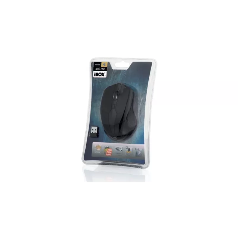 IBOX I005 Pro - Mysz symetryczna RF bezprzewodowa laserowa 1600 DPI