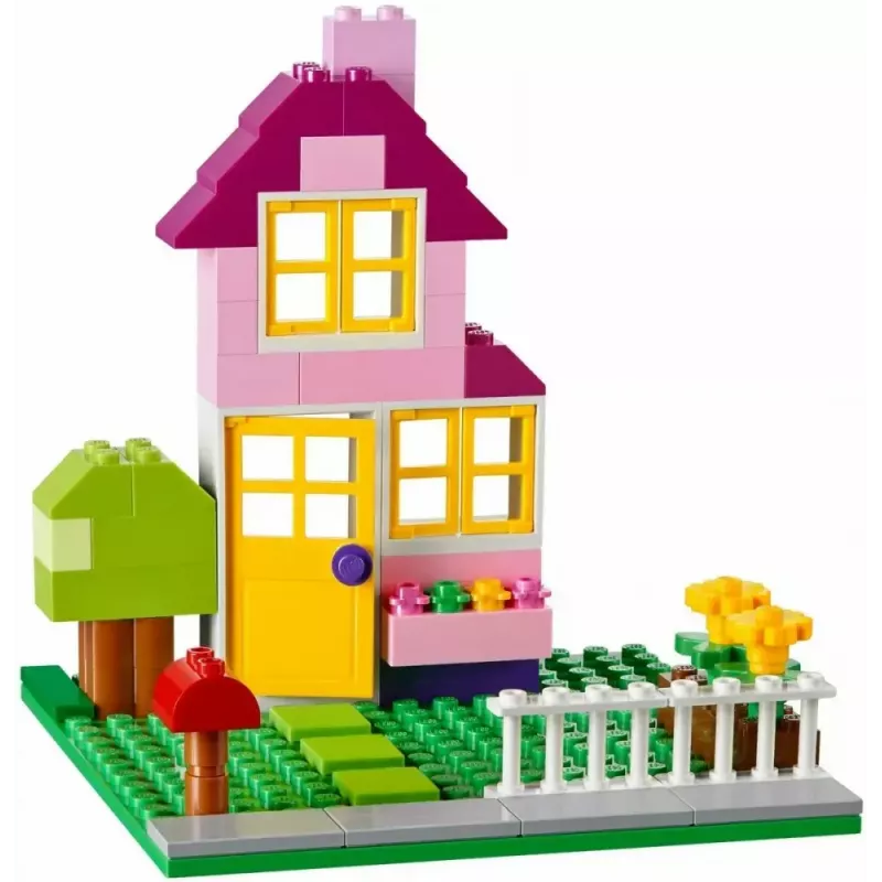 Zestaw konstrukcyjny LEGO Classic 10698 — 790 elementów, wielokolorowy, 33 kolory, zawiera zielone płyty bazowe i akcesoria