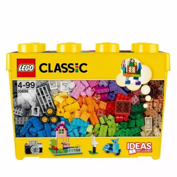 Zestaw konstrukcyjny LEGO Classic 10698 — 790 elementów, wielokolorowy, 33 kolory, zawiera zielone płyty bazowe i akcesoria