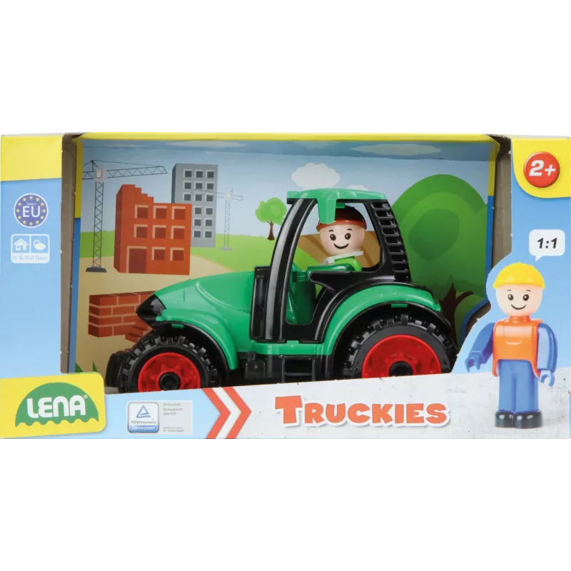 Lena Truckies Traktor, Traktor, 2 lata, Plastik, Czarny, Zielony