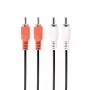 Kabel audio Gembird CCA-2R2R-6 1,8 m 2 x RCA czarny