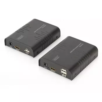 Przedłużacz KVM HDMI DIGITUS, 120 m przez kabel sieciowy (Cat 5, 5E, 6), Full HD, 1080p