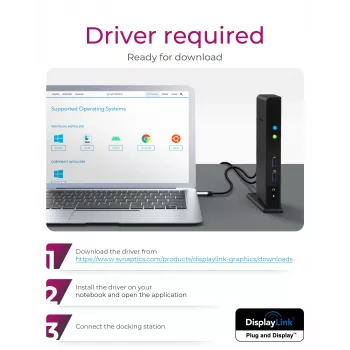 ICY BOX IB-DK2241AC Przewodowy USB 3.2 Gen 1 (3.1 Gen 1) Type-A Czarny