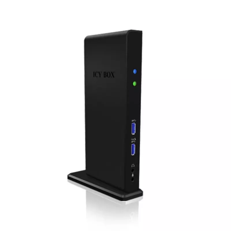 ICY BOX IB-DK2241AC Przewodowy USB 3.2 Gen 1 (3.1 Gen 1) Type-A Czarny