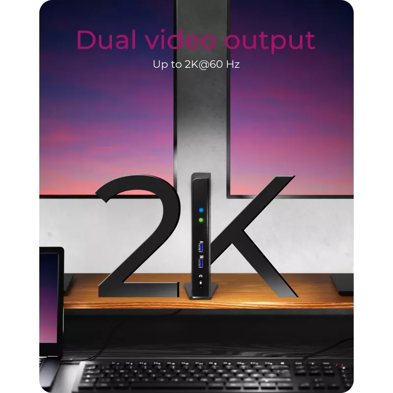 ICY BOX IB-DK2241AC Przewodowy USB 3.2 Gen 1 (3.1 Gen 1) Type-A Czarny