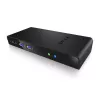 ICY BOX IB-DK2241AC Przewodowy USB 3.2 Gen 1 (3.1 Gen 1) Type-A Czarny