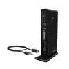 ICY BOX IB-DK2241AC Przewodowy USB 3.2 Gen 1 (3.1 Gen 1) Type-A Czarny