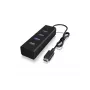 ICY BOX IB-HUB1409-C3 USB 3.2 Gen 1 (3.1 Gen 1) Type-C 5000 Mbit/s Czarny