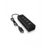 ICY BOX IB-HUB1409-C3 USB 3.2 Gen 1 (3.1 Gen 1) Type-C 5000 Mbit/s Czarny
