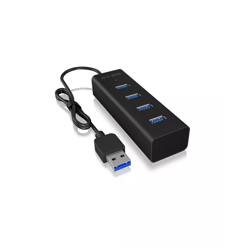 ICY BOX IB-HUB1409-U3 USB 3.2 Gen 1 (3.1 Gen 1) Type-A 5000 Mbit/s Czarny