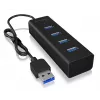 ICY BOX IB-HUB1409-U3 USB 3.2 Gen 1 (3.1 Gen 1) Type-A 5000 Mbit/s Czarny