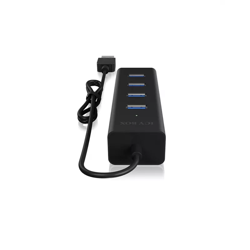 ICY BOX IB-HUB1409-U3 USB 3.2 Gen 1 (3.1 Gen 1) Type-A 5000 Mbit/s Czarny