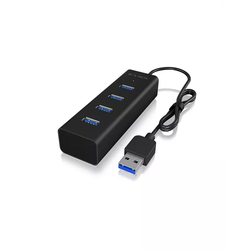 ICY BOX IB-HUB1409-U3 USB 3.2 Gen 1 (3.1 Gen 1) Type-A 5000 Mbit/s Czarny