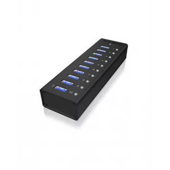 ICY BOX IB-AC6110 USB 3.2 Gen 1 (3.1 Gen 1) Type-B 5000 Mbit/s Czarny