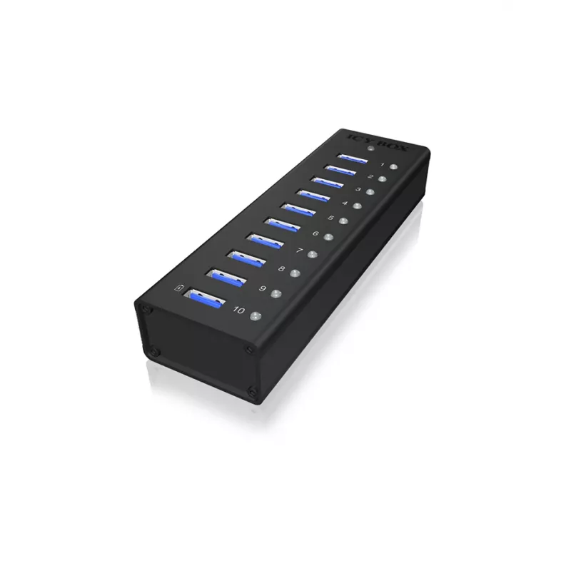 ICY BOX IB-AC6110 USB 3.2 Gen 1 (3.1 Gen 1) Type-B 5000 Mbit/s Czarny