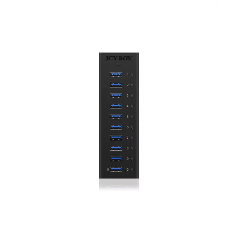 ICY BOX IB-AC6110 USB 3.2 Gen 1 (3.1 Gen 1) Type-B 5000 Mbit/s Czarny