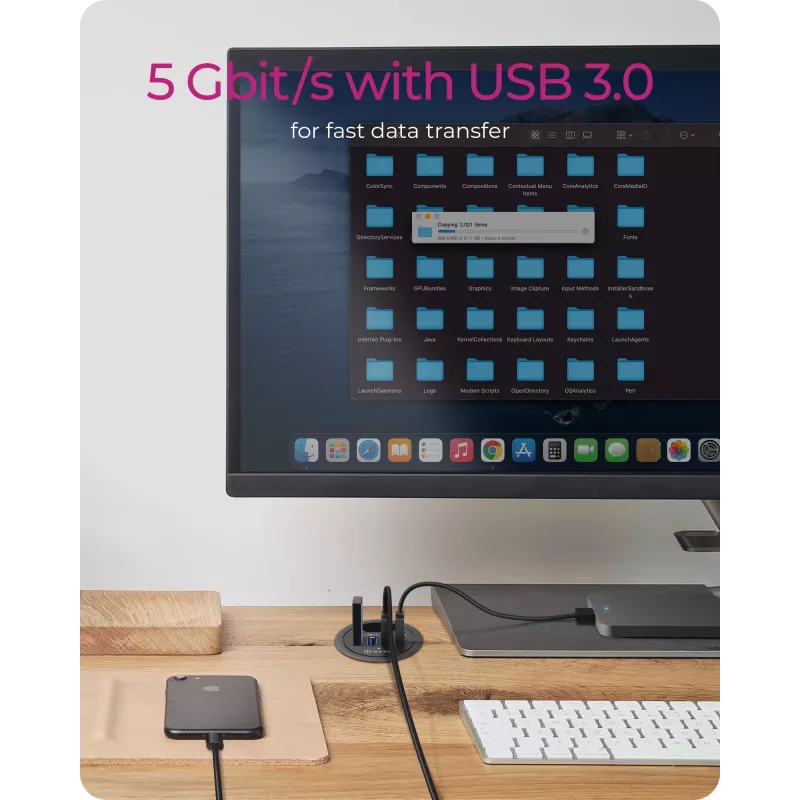 ICY BOX IB-HUB1403 USB 3.2 Gen 1 (3.1 Gen 1) Type-A 5000 Mbit/s Czarny