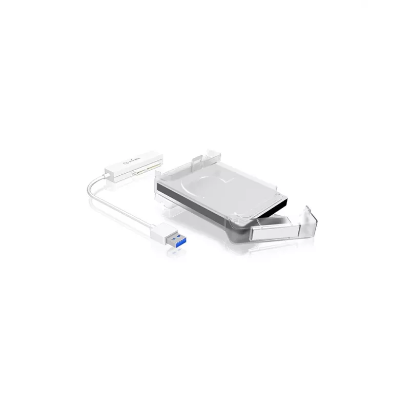 ICY BOX IB-AC703-U3 Obudowa HDD/SSD Biała 2.5 cala