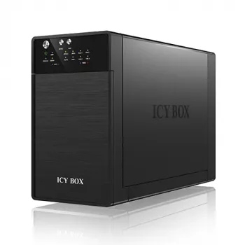 ICY BOX IB-RD3620SU3 macierz dyskowa 0 TB Desktop Czarny