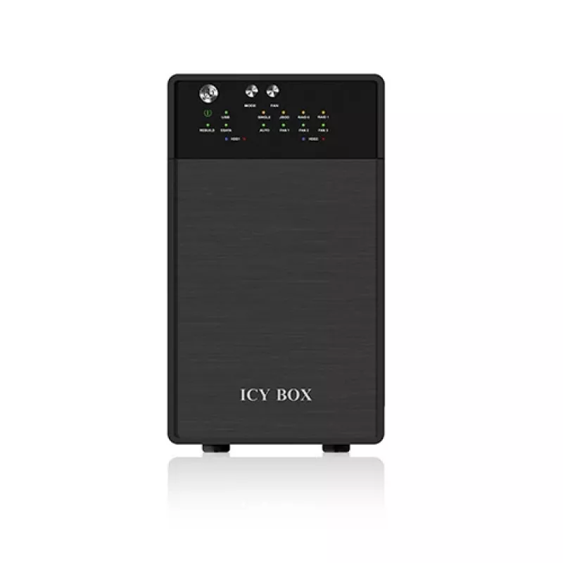 ICY BOX IB-RD3620SU3 macierz dyskowa 0 TB Desktop Czarny