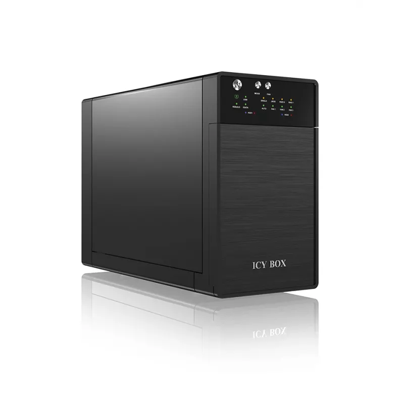 ICY BOX IB-RD3620SU3 macierz dyskowa 0 TB Desktop Czarny