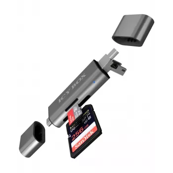 Czytnik kart ICY BOX IB-CR200-C USB 2.0 Czarny