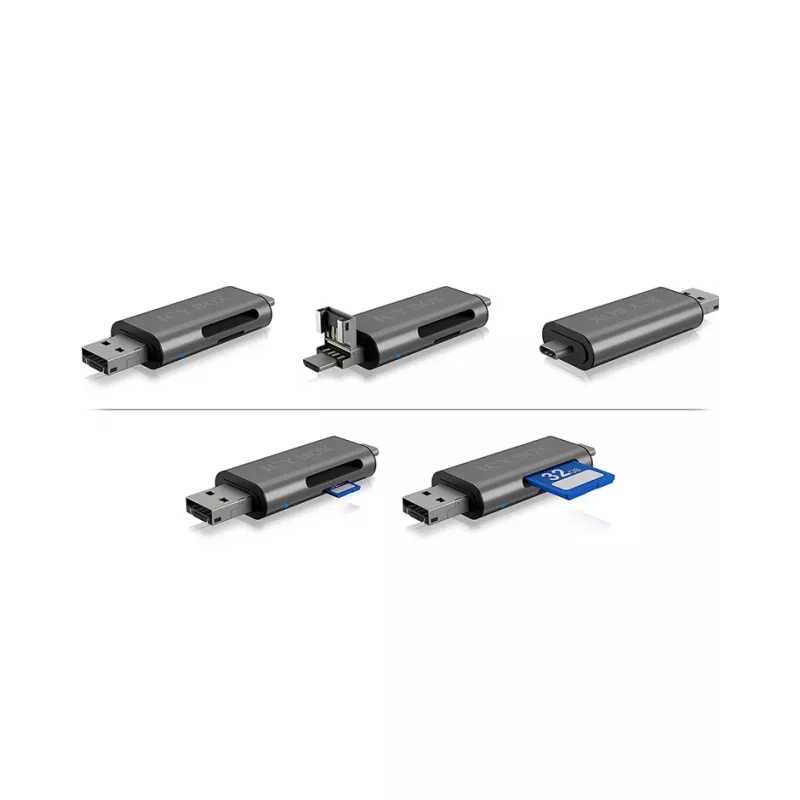 Czytnik kart ICY BOX IB-CR200-C USB 2.0 Czarny