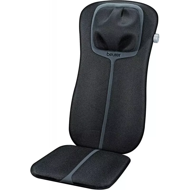 Nakładka masująca na fotel Beurer MG 254 — masażer shiatsu pleców i karku, funkcja ciepła, czarny, 5,4 kg