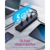 ICY BOX IB-AC6113 USB 3.2 Gen 1 (3.1 Gen 1) Type-B 5000 Mbit/s Czarny