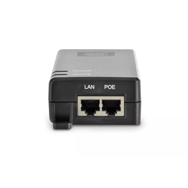 DIGITUS Iniektor PoE+, 802.3at 10/100/1000 Mbps wyjście maks. 48V, 30W
