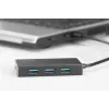 DIGITUS USB 3.0 Hub, 4-port Z zasilaczem 5V/2A Obudowa aluminiowa