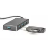 DIGITUS USB 3.0 Hub, 4-port Z zasilaczem 5V/2A Obudowa aluminiowa