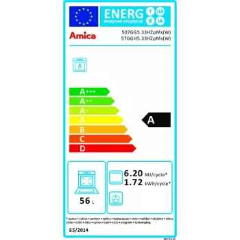 Kuchenka wolnostojąca Amica 57GGH5.33HZpMs(W) Biały